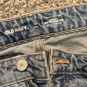 TWO PAIRS IN SALE. Size 18 TALL, wide leg sky high rise jeans.